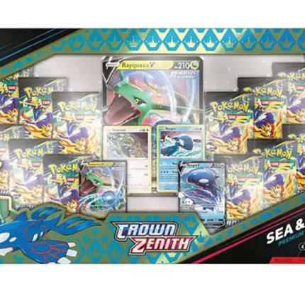 Crown Zenith Sea & Sky Exclusive Premium Collection [14 Booster Packs, 4 Foil Cards, Oversize Card & More!]